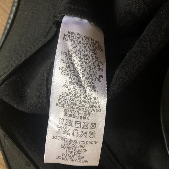 Free People Never Let Go Leggings  Faux Leather Stretch High Rise Black Size 30 - Picture 8 of 12